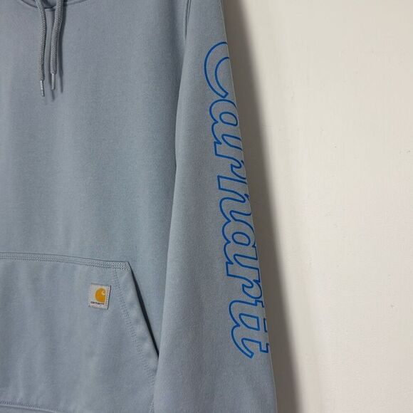 Carhartt Women’s Rain Defender Relaxed Fit Midweight Hooded Sweatshirt L - Picture 4 of 7